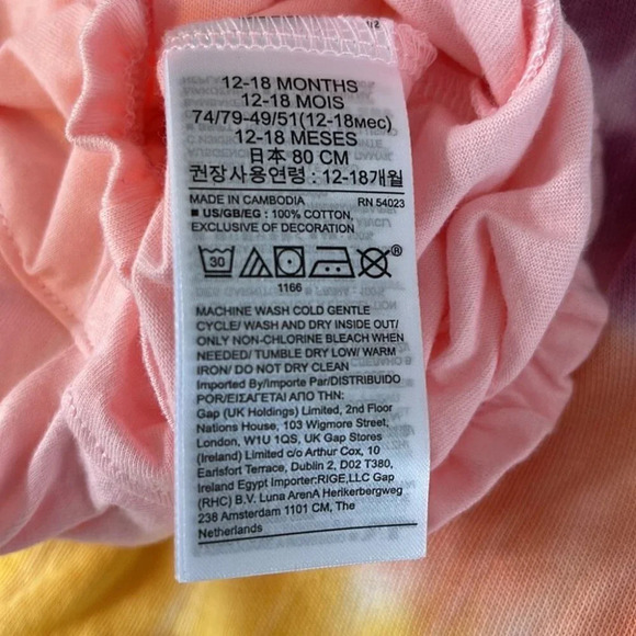 GAP NWT 12-18m Girls Pink Bubble Shorts Bloomers Elastic Waist/Leg Logo - Picture 5 of 6